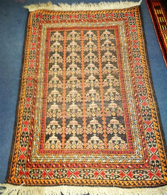 A small South West Persian rug 130 x 84cm